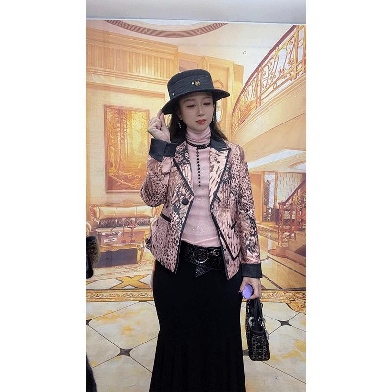 1005春装洋气时尚小西装复古短款气质春秋季西服外套上衣