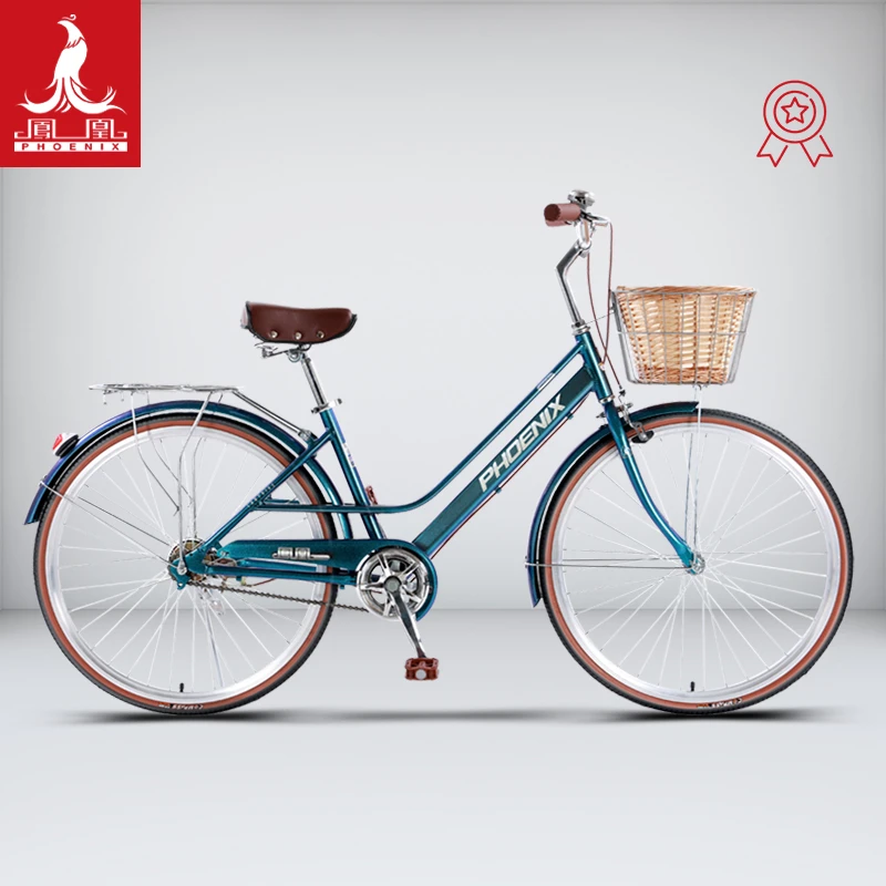 Phoenix/凤凰24/26寸单速7速铝合金自行车禧玛诺变速车轻便通勤车