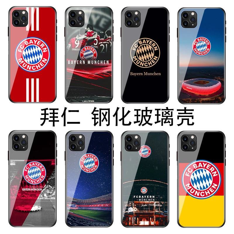 拜仁手机壳iPhone 14pro/13/12苹果11钢化玻璃XS MAX慕尼黑XR足球