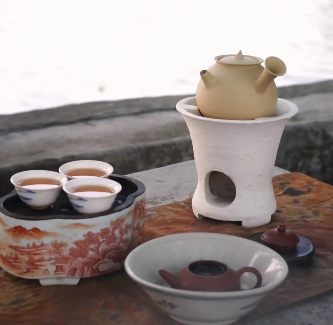 逸風白泥砂铫壶潮汕工夫茶具陶瓷手工陶艺壶急须倾侧文人茶器