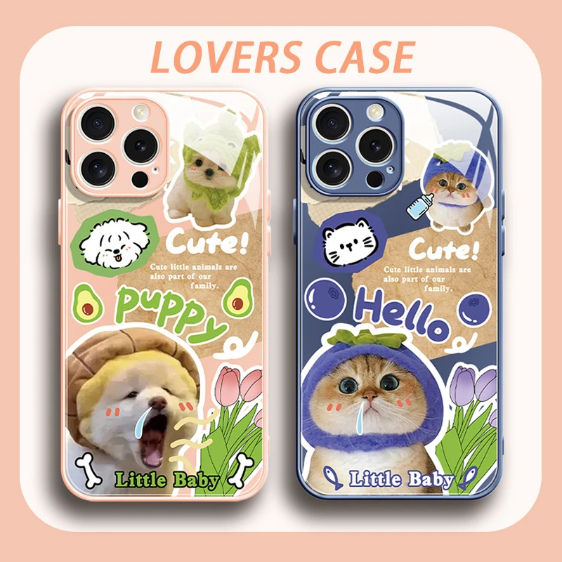 适用于苹果/华为/小米/OPPO/VIVO可爱萌宠少女心小狗猫咪手机壳