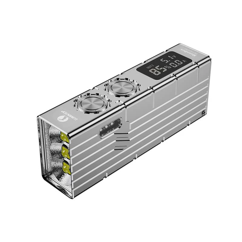 雷明兔 MOONBOX二代银 月光宝盒户外强光手电筒户外露营续航高亮