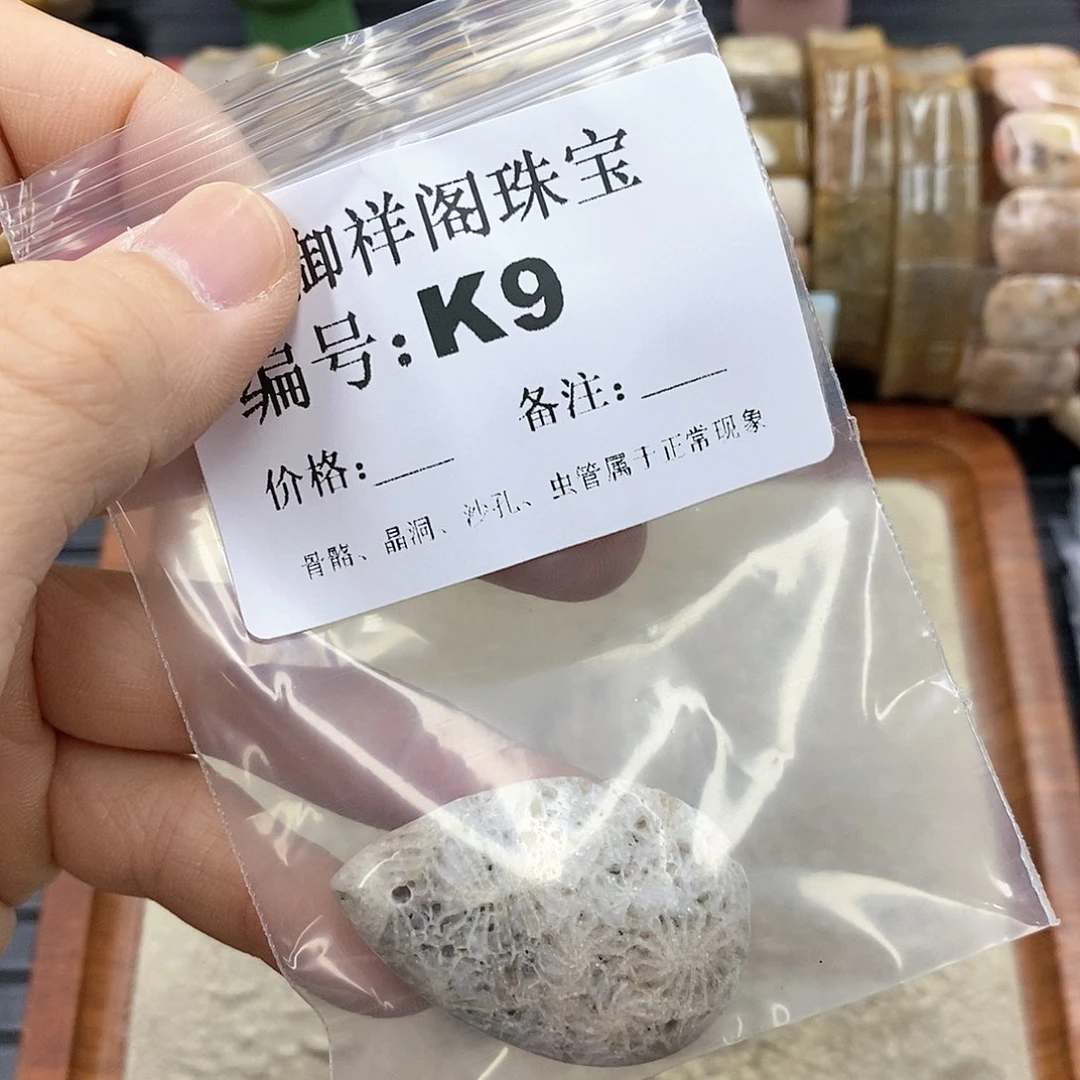 硅化珊瑚（珊瑚玉）C未镶嵌金***王