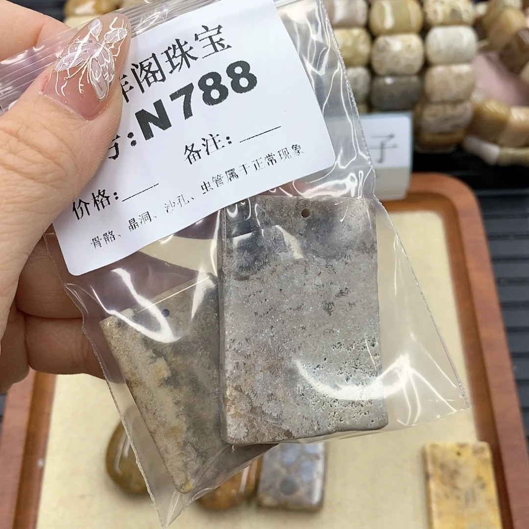 硅化珊瑚(珊瑚玉)N未镶嵌马*丽
