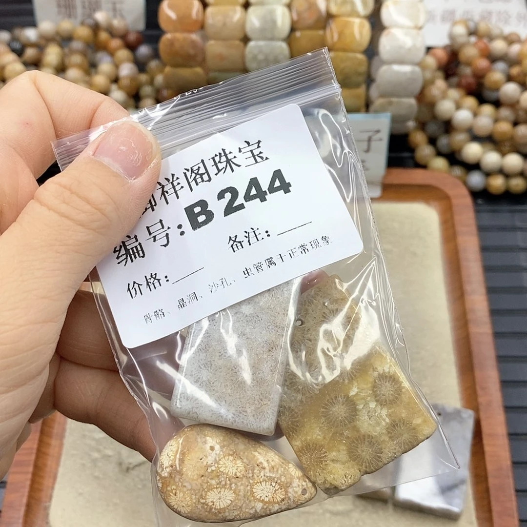 硅化珊瑚(珊瑚玉)B未镶嵌雪****花