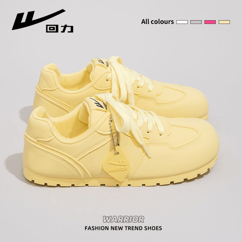 回力多巴胺小白鞋女2024夏季新款德训鞋透气百搭学生休闲板鞋子秋