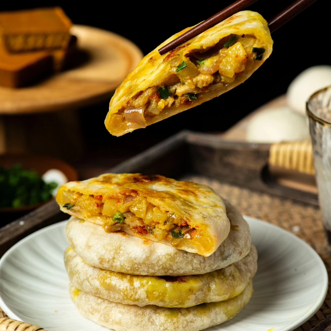 妈妈是超人【土豆咖喱鸡肉馅饼】建德特色纯手工早餐速食馅饼手抓饼
