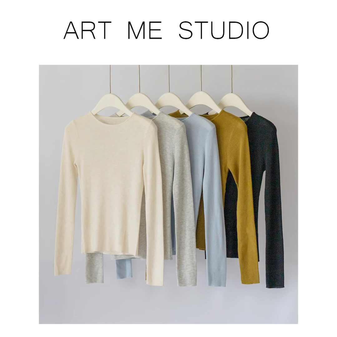 ART ME 瓜瓜呀【糯米针织上衣】长袖针织衫百搭b112