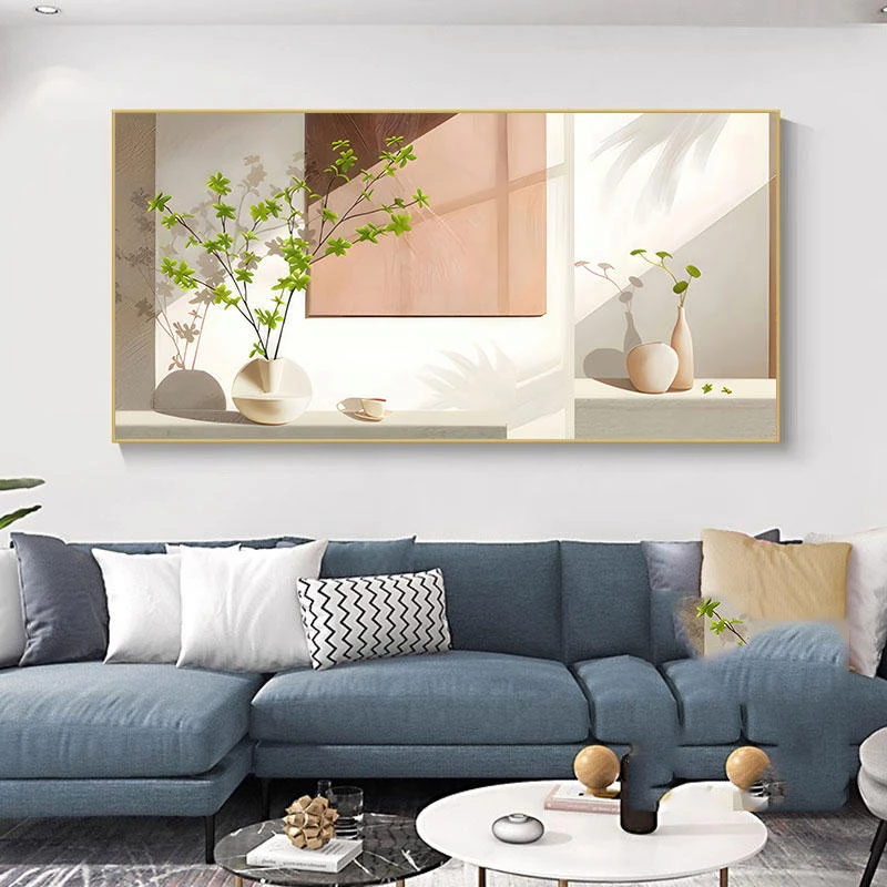 电表箱装饰画遮挡奶油风免打孔现代简约绿植客厅配电箱电闸箱挂画