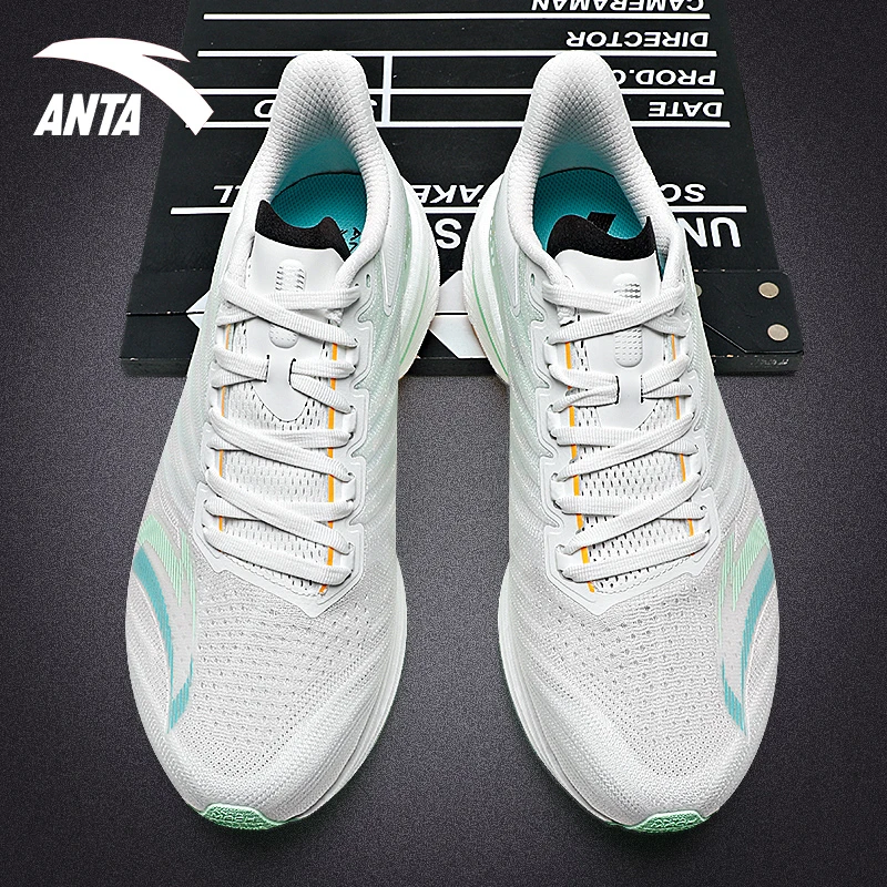 安踏男鞋马赫4代丨氮科技专业缓震回弹跑鞋新款运动鞋男112425583