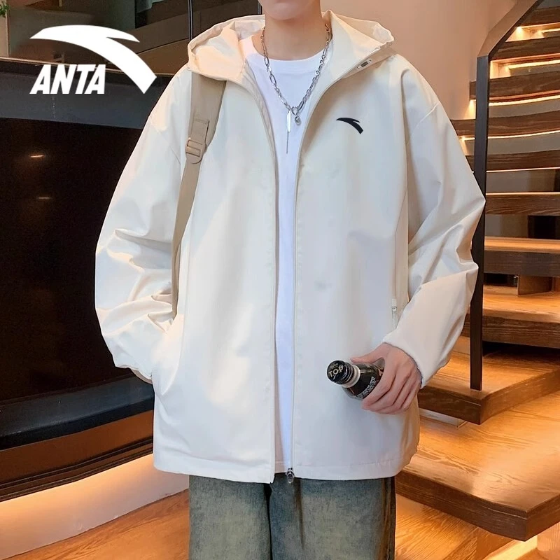 安踏外套男2025春秋新款官方正品休闲风衣防泼水运动服952437602