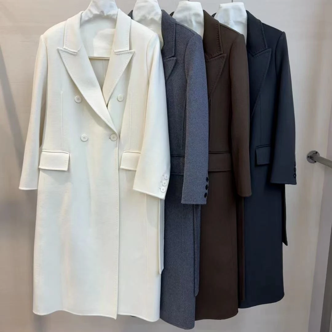 双面大衣羊绒时尚双排设计外套超细澳毛2818
