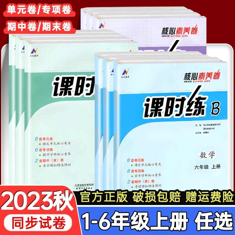 24春核心素养卷课时练B小学一二三四五六年级下册试卷练习册题