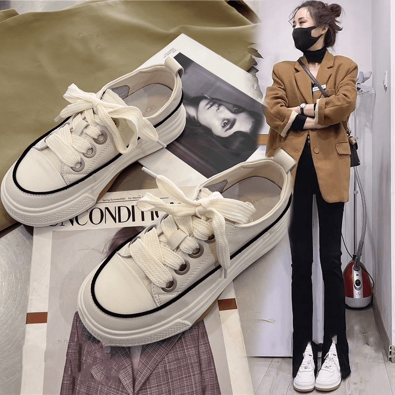 回力潮品小白鞋女厚底板鞋2024夏季新款小众百搭运动休闲松糕鞋