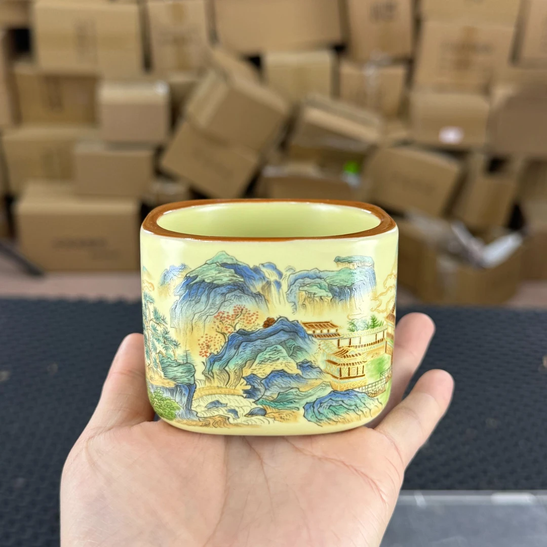 【闪购商品】千里江山黄汝四方主人杯