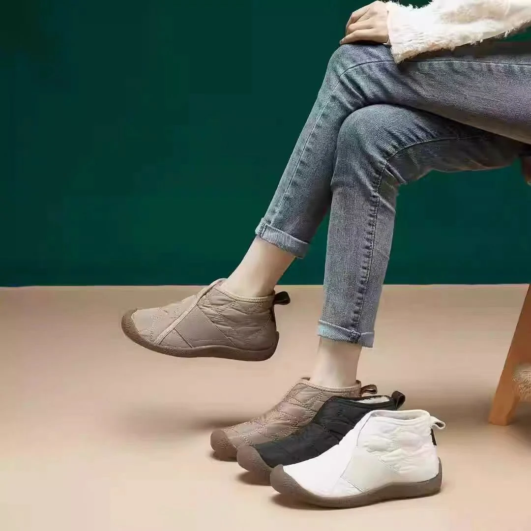 2024新款秋冬真毛防风防水防雪防寒保暖雪地靴棉鞋女靴