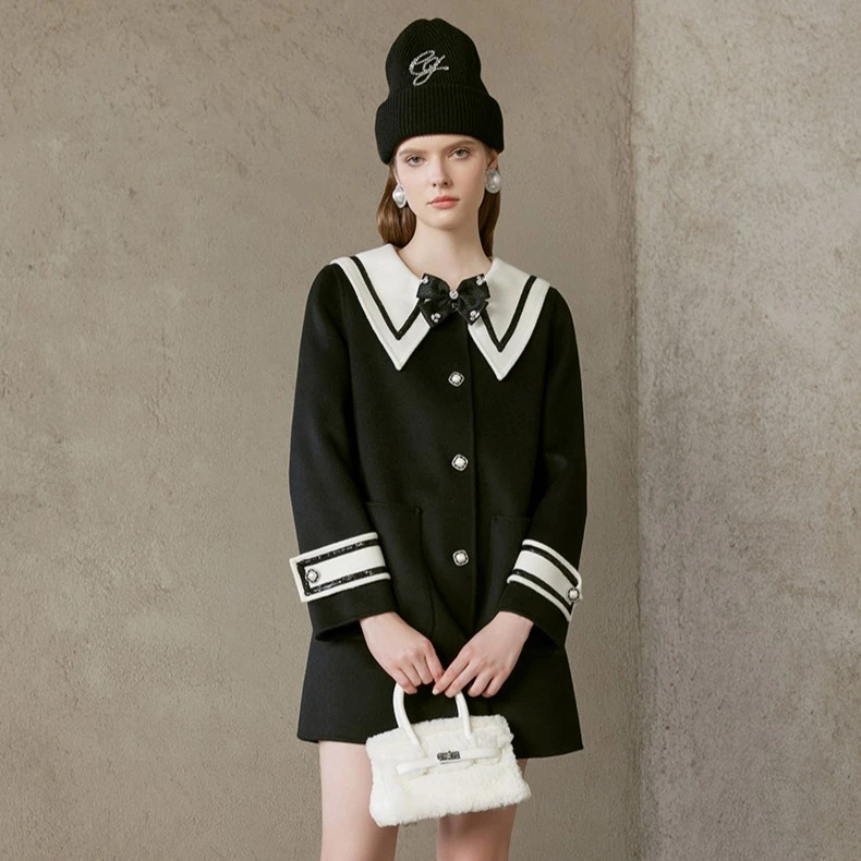 【哥文花园】 娃娃领蝴学院风连衣裙千金范可爱 CTA4342640