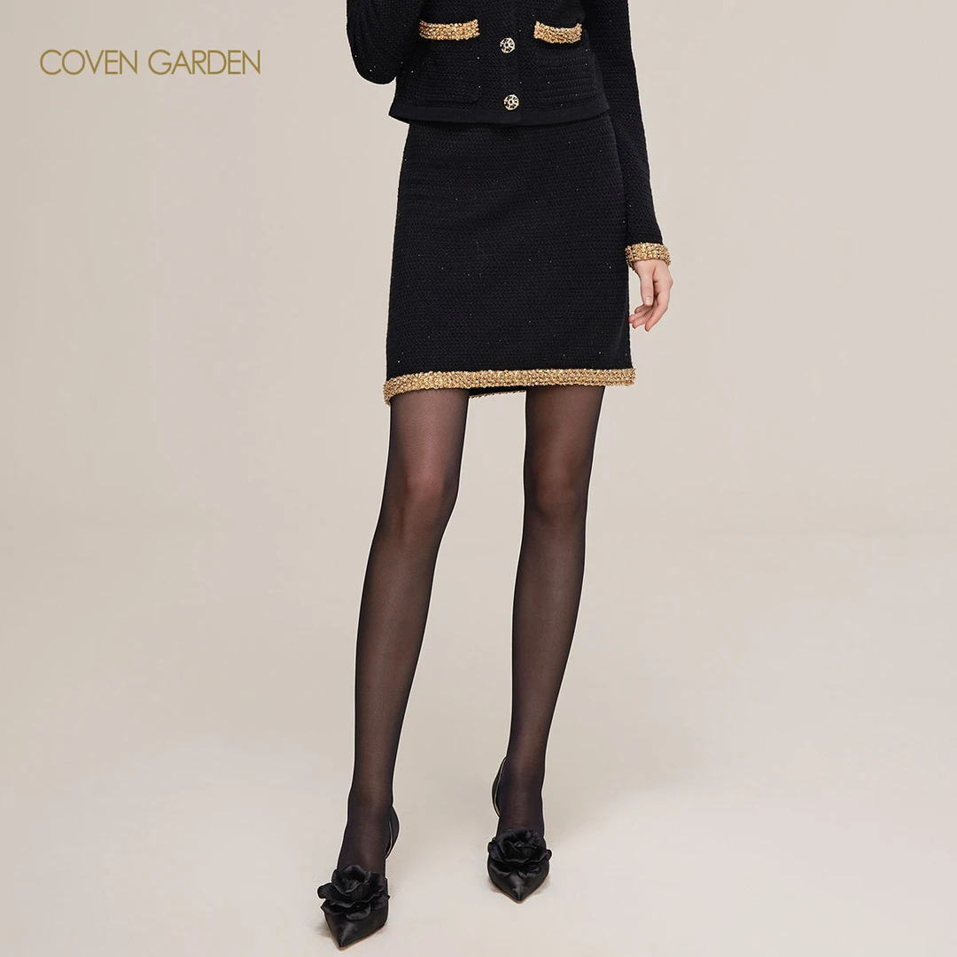 【哥文花园】 珠片a字包臀裙 CLC3033638