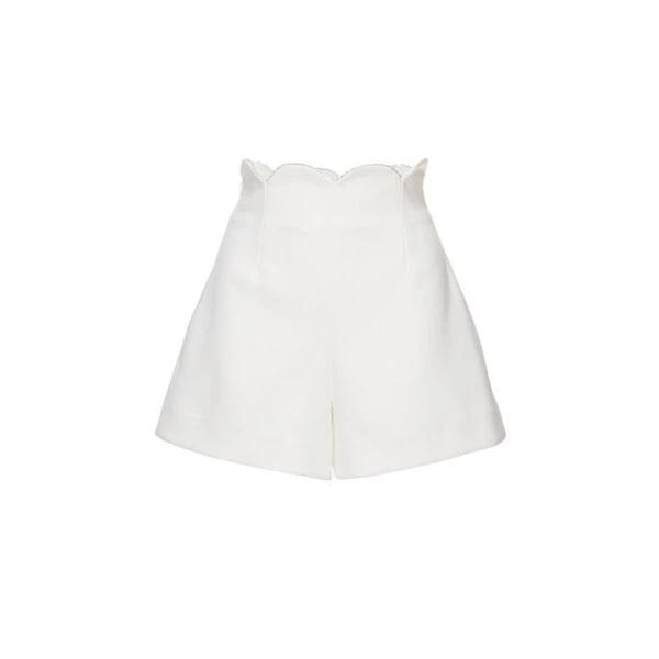【若谷粉丝专属】哥文花园白色时尚百搭气质短裤CTA4063390