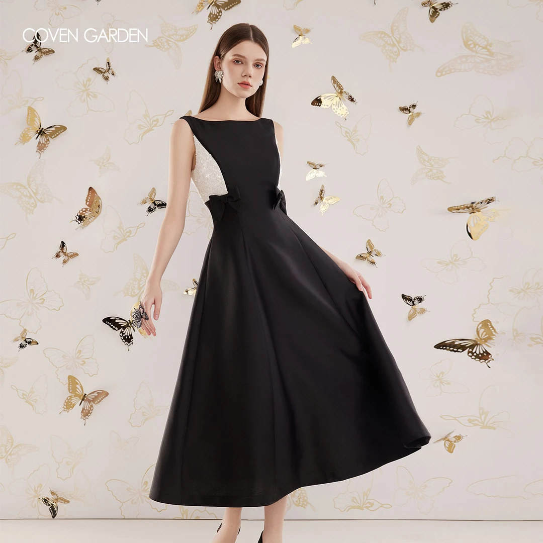 【哥文花园】塔夫绸珠片绣连衣裙 CLC3081088 COVEN GARDEN