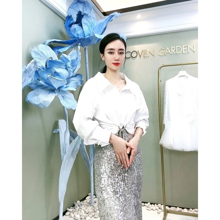 【陈大可】设计感抽褶衬衫CTA4016300 COVEN GARDEN