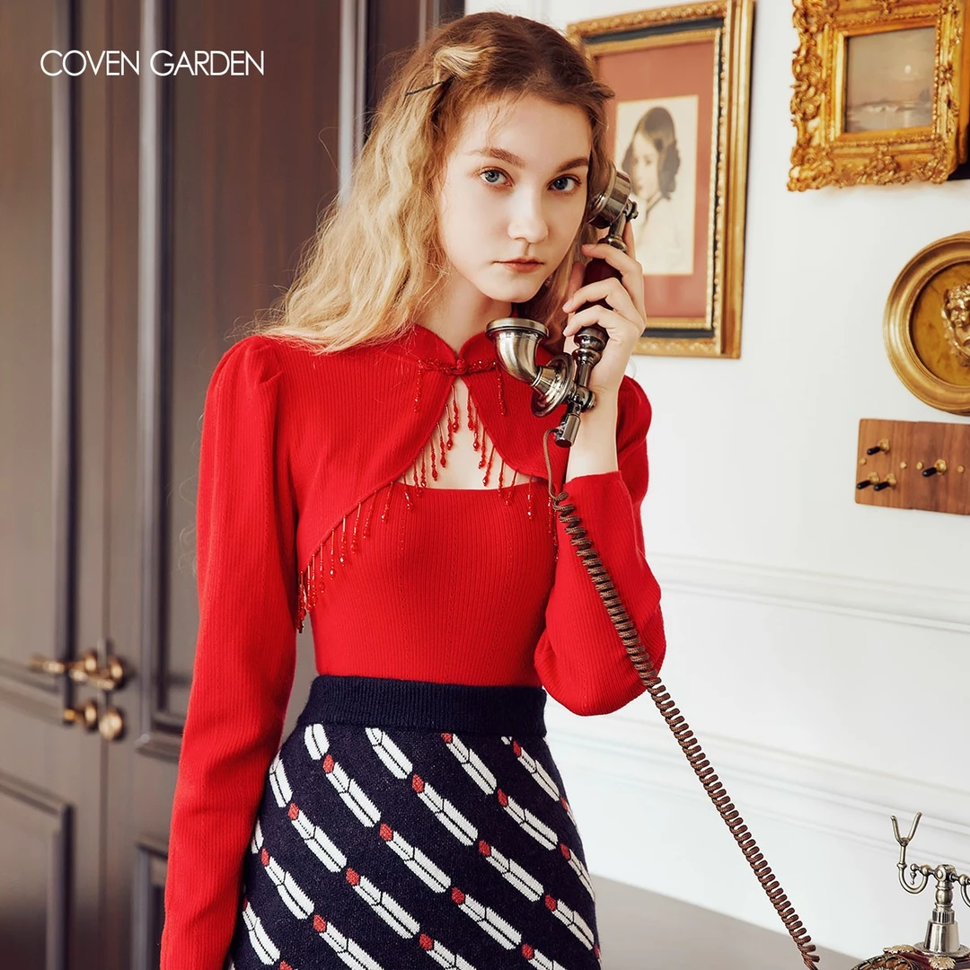 哥文花园  设计感显瘦气质时尚修身通勤长袖 CWA4042490