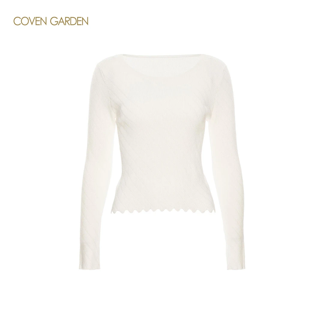 【哥文花园】百搭修身白色打底衫 CLA1031300