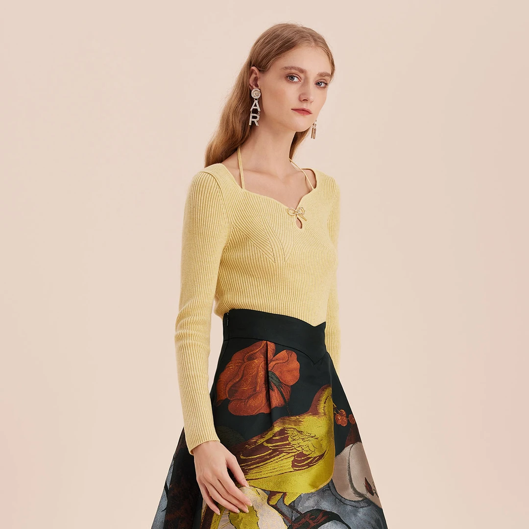 【千颂妮专享】哥文花园 蝴蝶结针织衫CTA4035070 COVEN GARDEN