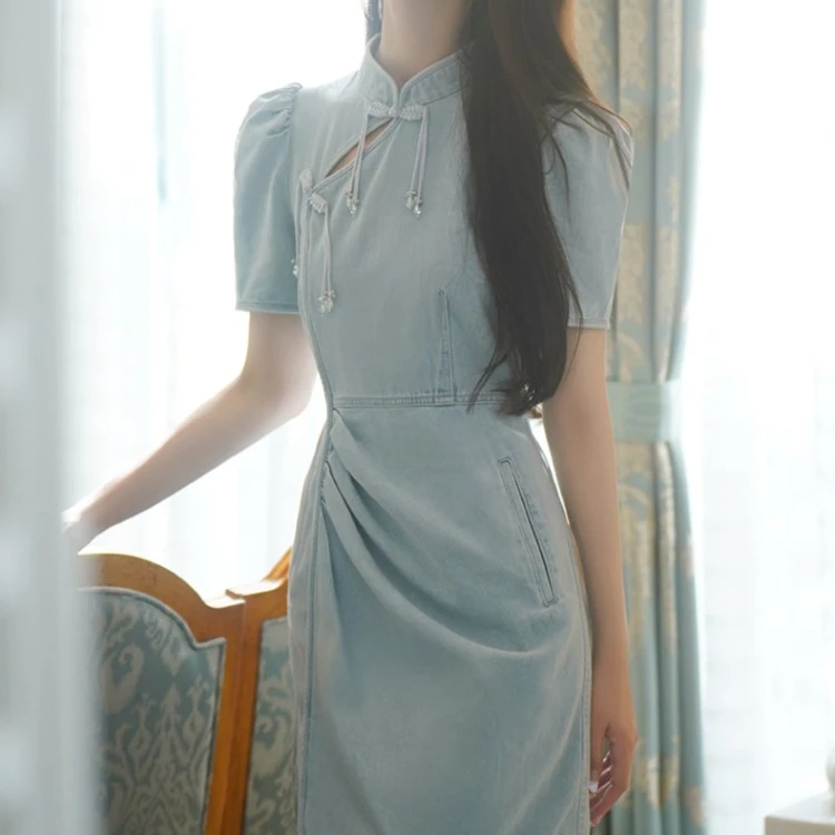 【高高甄选】哥文花园中国风连衣裙CTA1084280 COVEN GARDEN