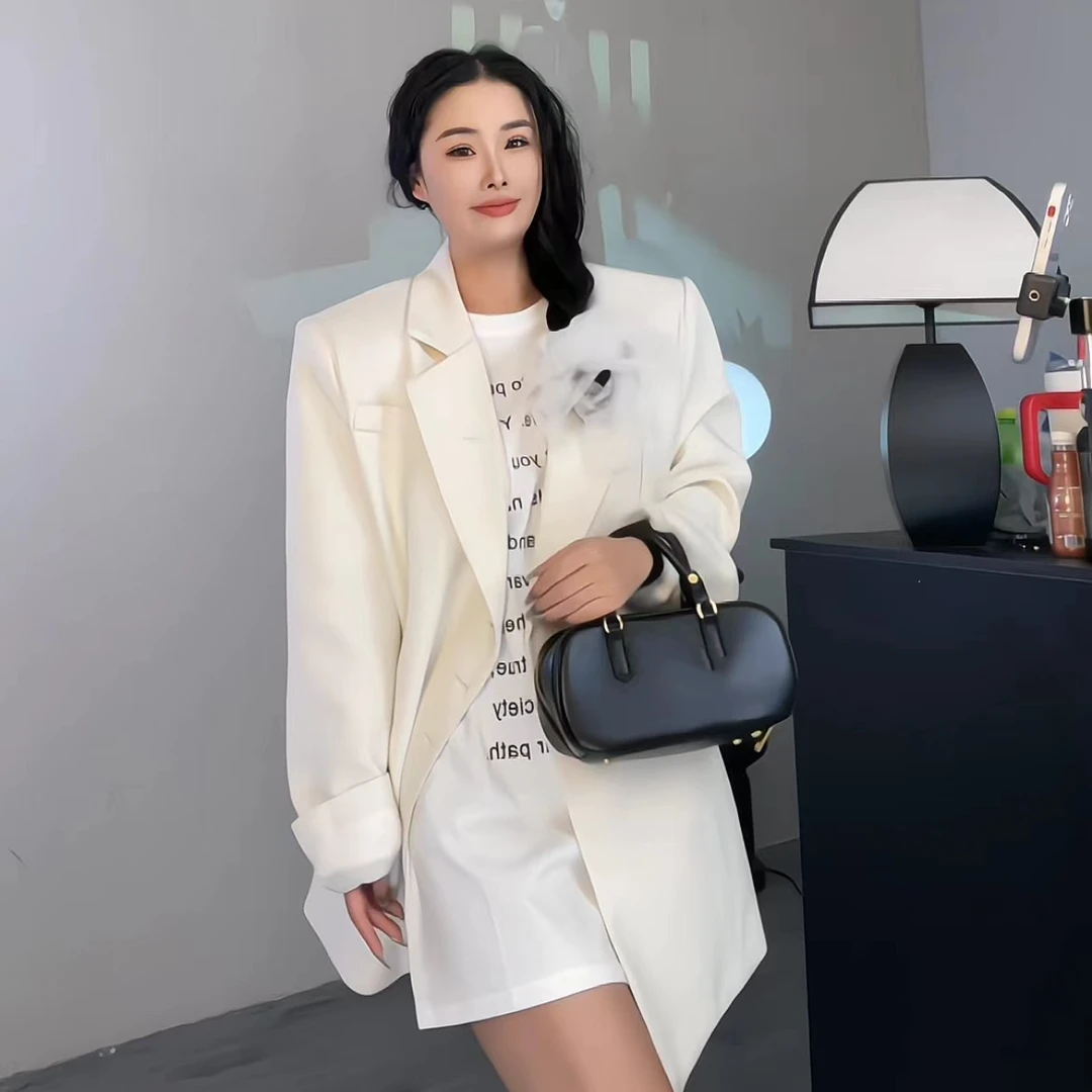 【宝儿姐优选】版型巨正~轻奢气质百搭纯色西装外套