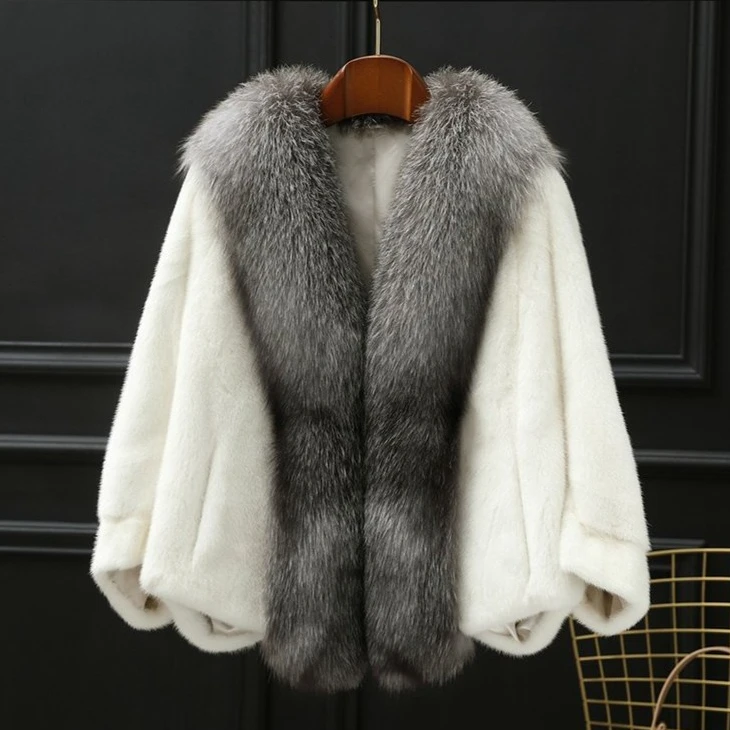 贵妇貂绒外套大气时尚宽松款女士百搭气质款冬季保暖加厚