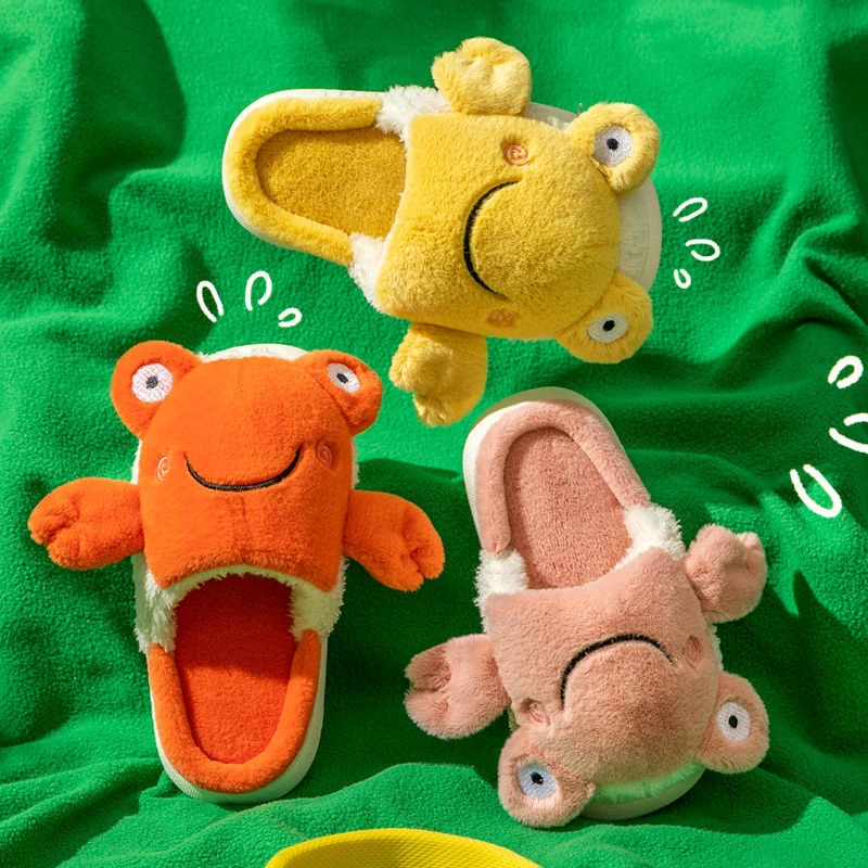 儿童棉拖鞋男女童冬季新款网红可爱卡通软底防滑保暖室内宝宝拖鞋