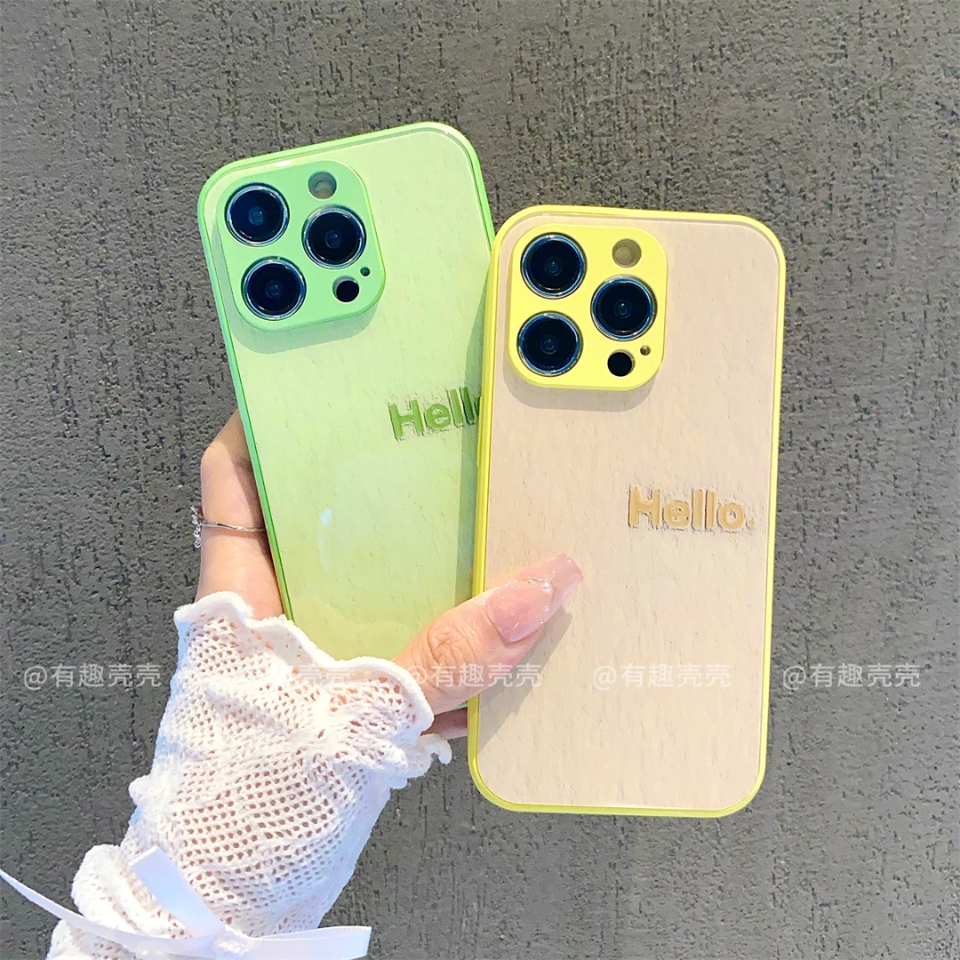 玻璃壳适用苹果15/iphone/华为荣耀/OPPO/VIVO/小米手机壳爆款潮
