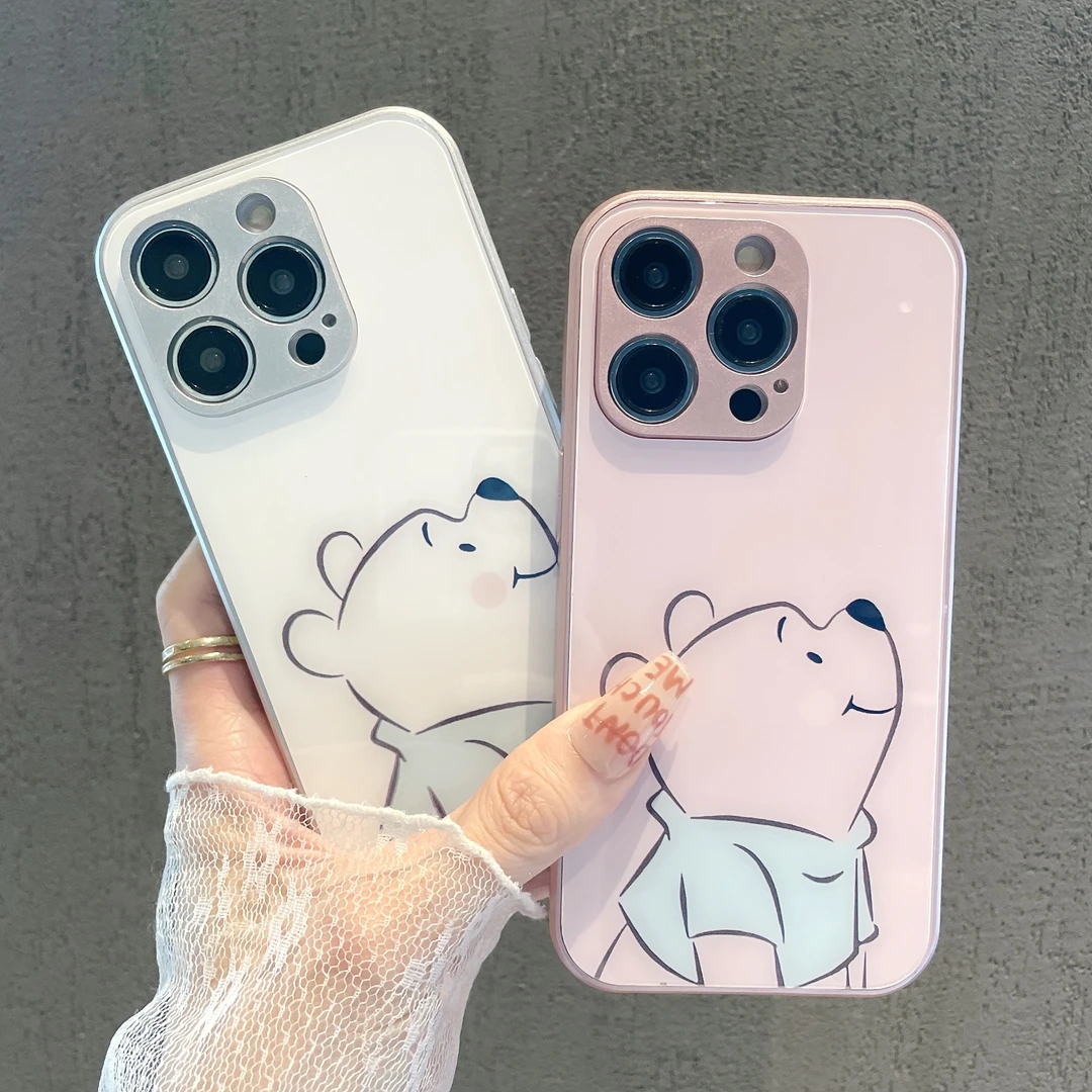 玻璃壳适用苹果15/iphone/华为荣耀/OPPO/VIVO/小米手机壳简约