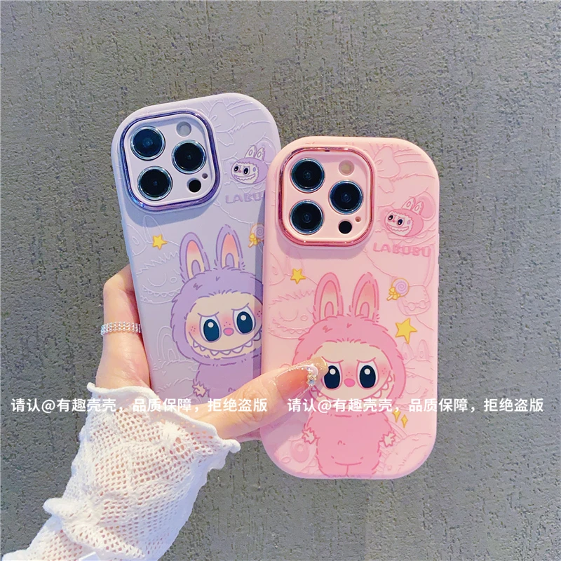 金属小胖妹适用苹果16/iPhone/华为荣耀/VIVO/OPPO/小米手机壳潮