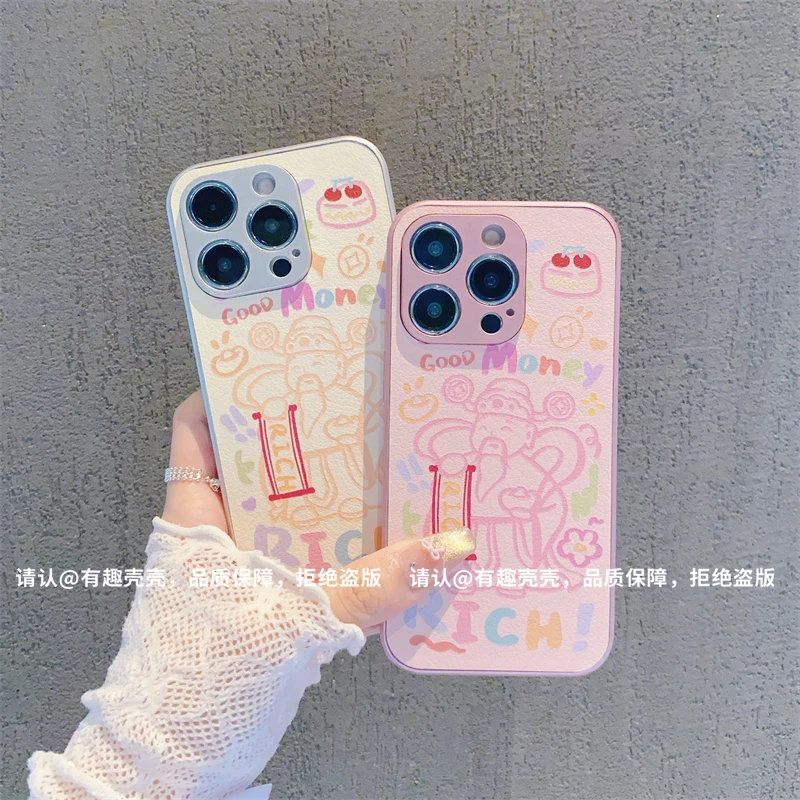 金属漆皮纹适用苹果16/iPhone/华为荣耀/OPPO/VIVO/小米/手机壳潮