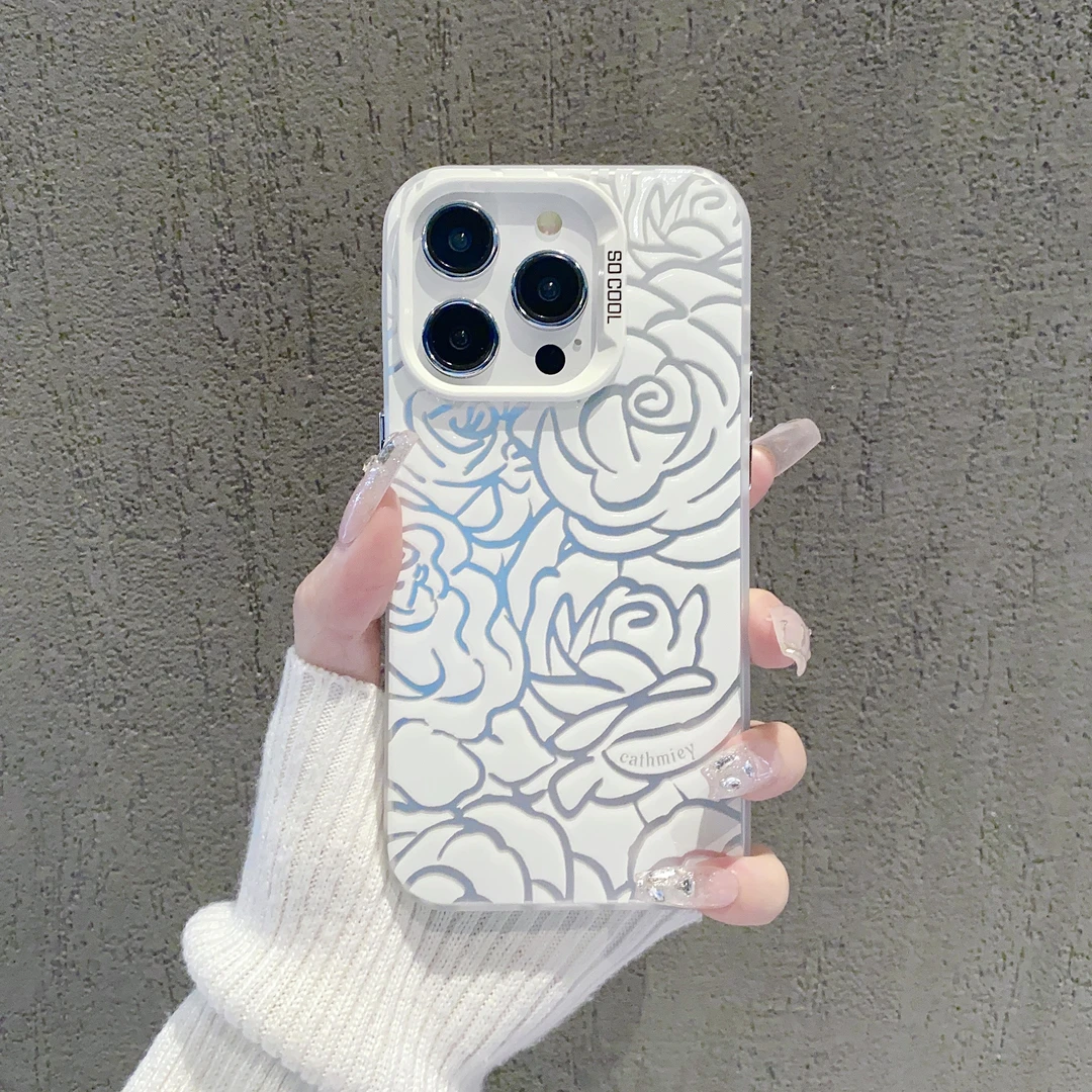 磨砂彩银适用苹果15/iphone/华为荣耀/vivo/oppo/小米手机壳防摔