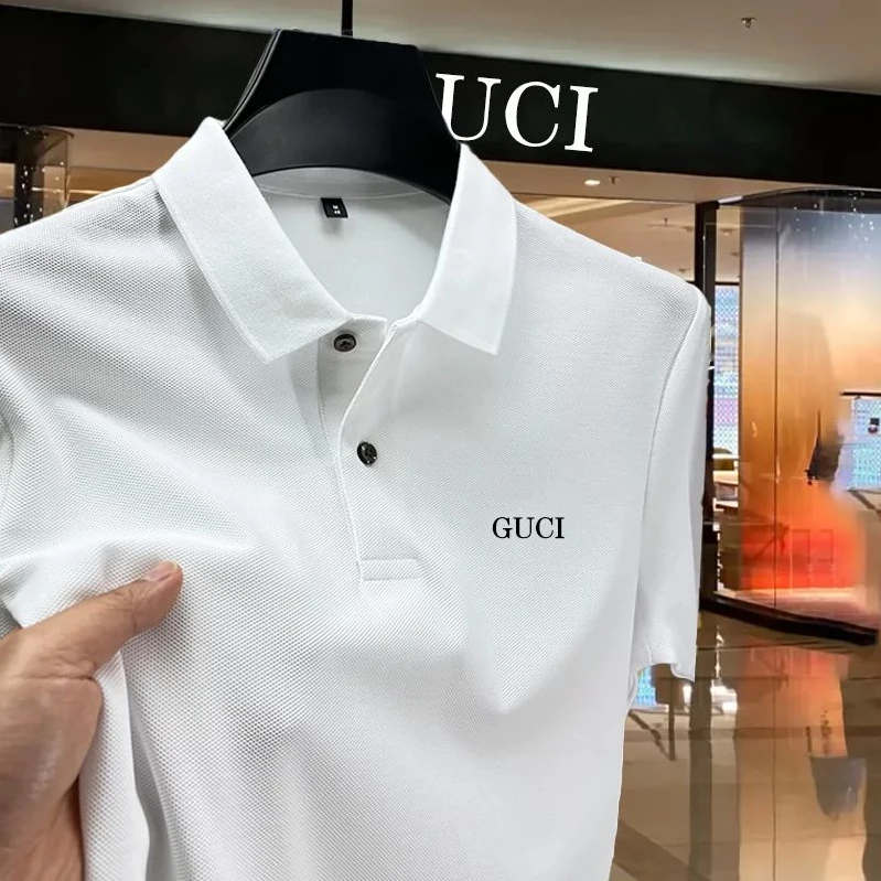 【意大利轻奢·万针刺绣】时尚男士高档刺绣纯棉POLO衫 半袖透气百搭