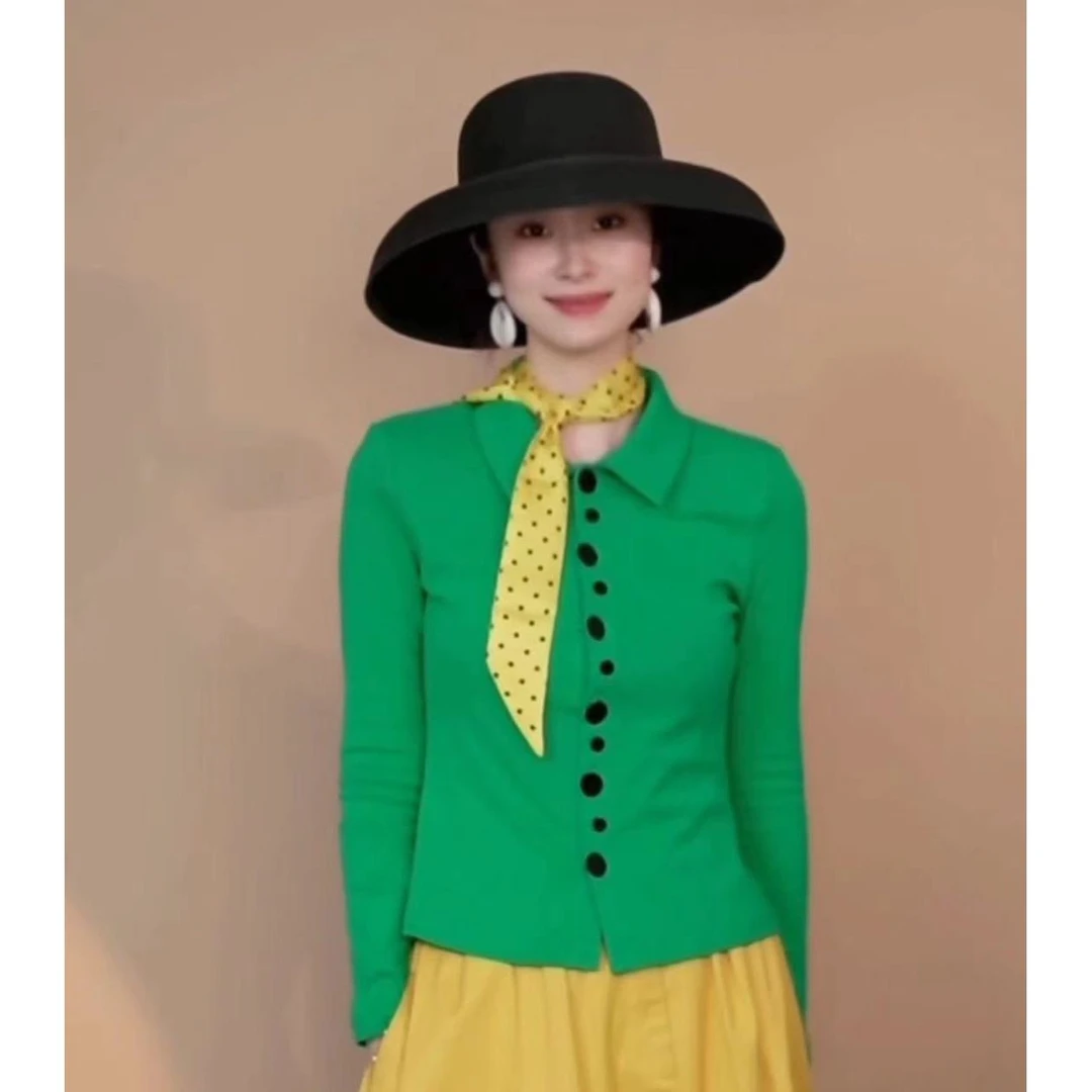 小井定制私服新【伦敦来信】2024秋季新款女装上衣长袖时尚减龄穿搭