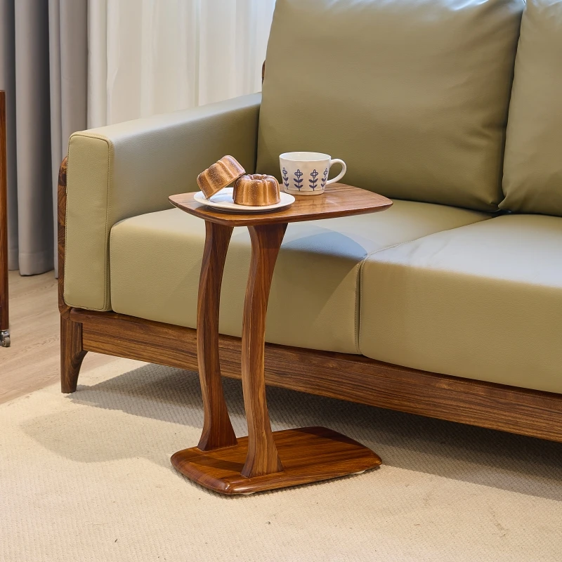 乌金木边几移动储物柜置物架全实木原木家具现代中式