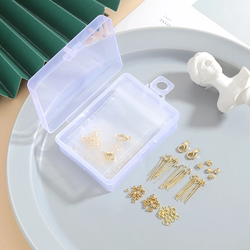 14K包金保色定位珠开口圈散珠材料包diy手工制作手链项链饰品配件