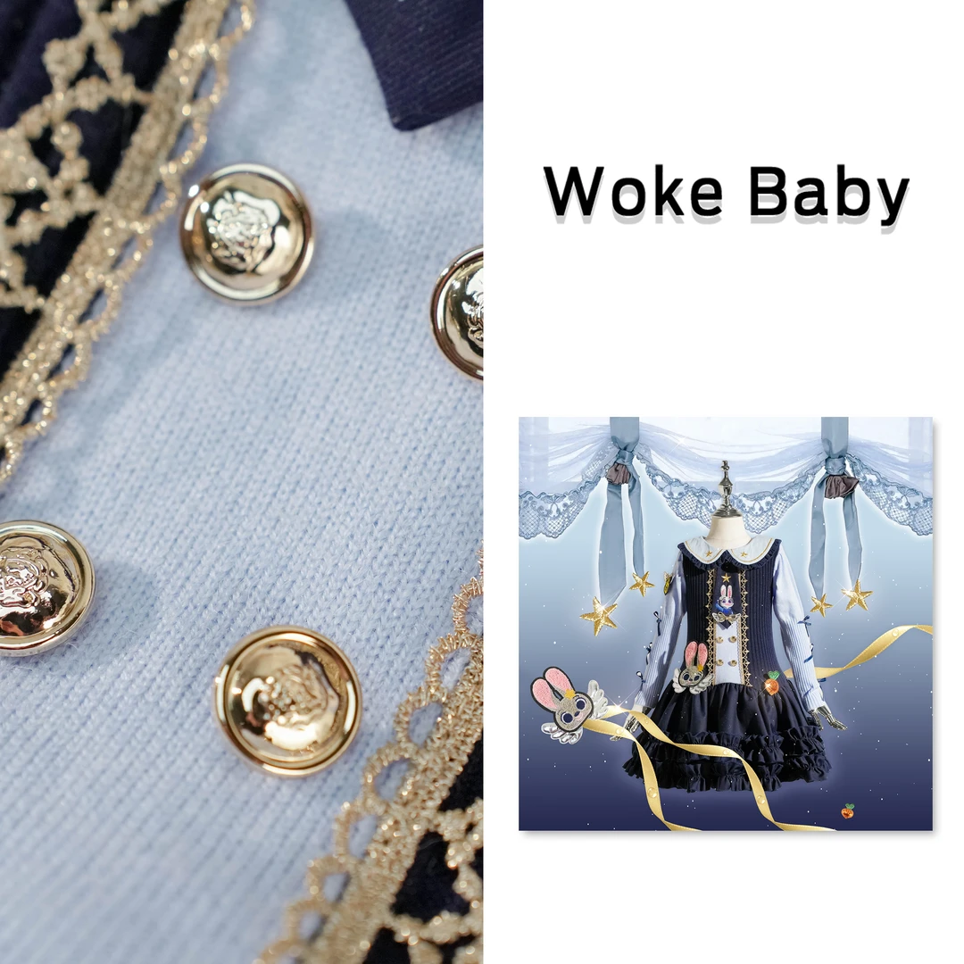 【星光兔魄】女童秋冬季新款针织加厚连衣裙儿童汉服 V10080