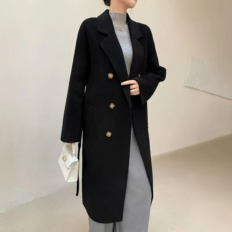 401-600 冬季双面大衣外套韩版中长款直播专用请勿乱拍百搭