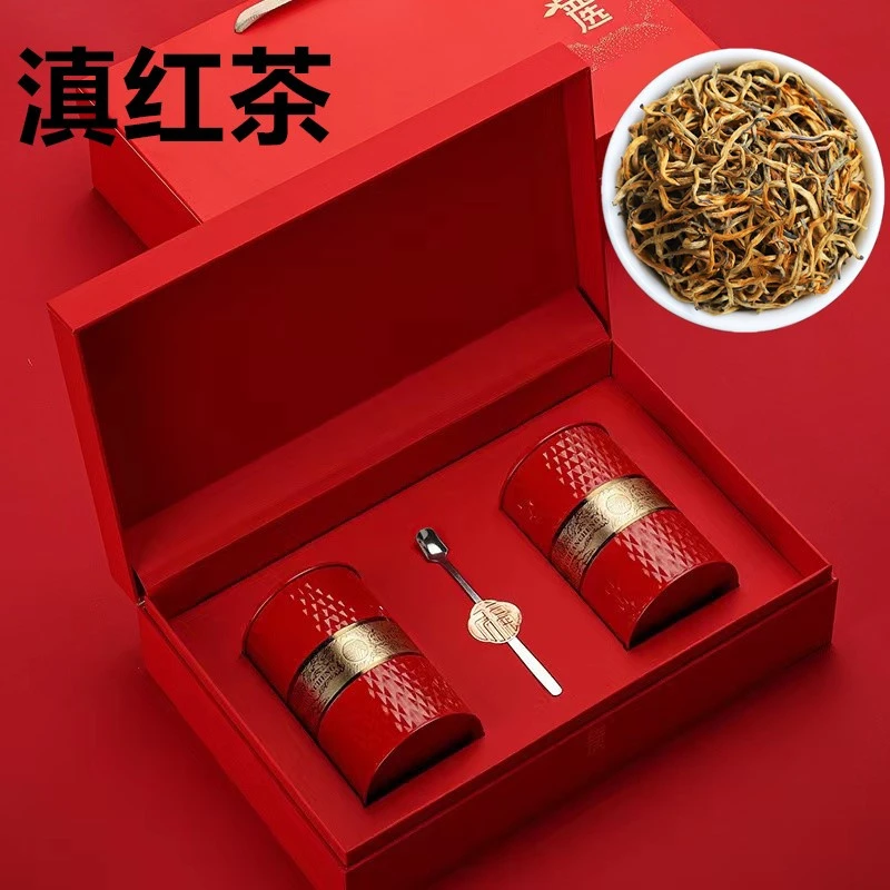 2025云南滇红红茶新茶浓香型正宗古树红茶叶罐装250g礼盒节日送礼