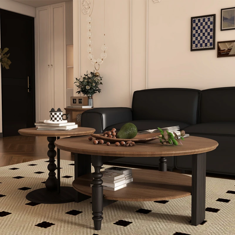 茶几圆形茶几圆形客厅茶几创意简约落地家用可移动