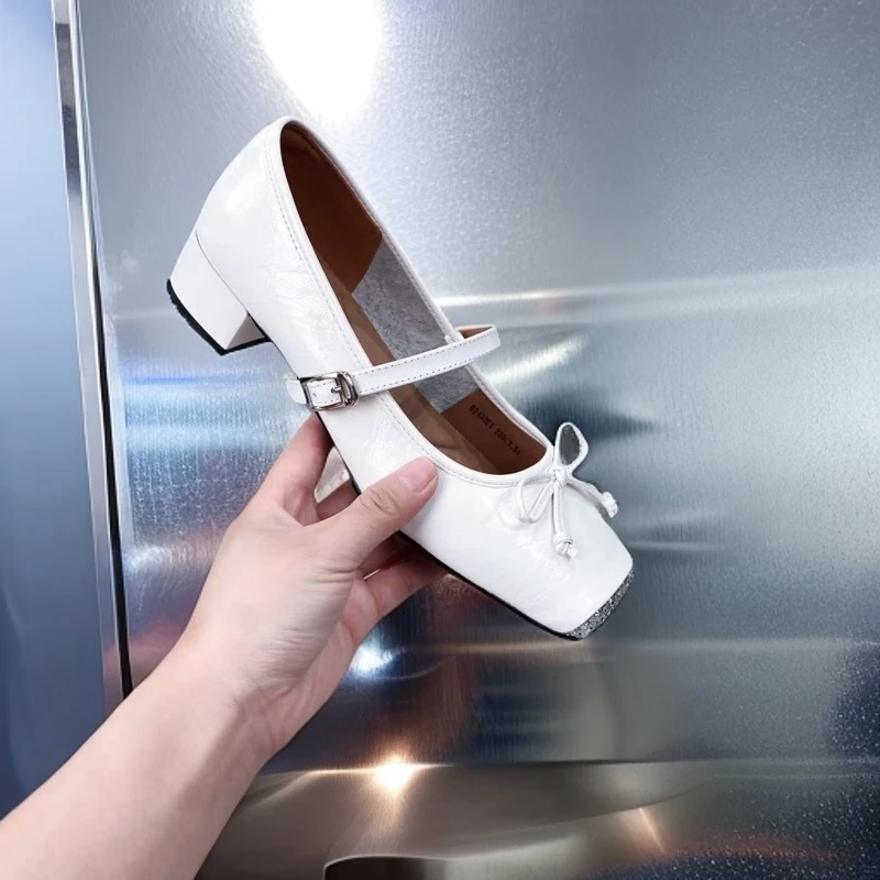 907-A3-浅口气质方头单鞋时尚百搭法式跟鞋
