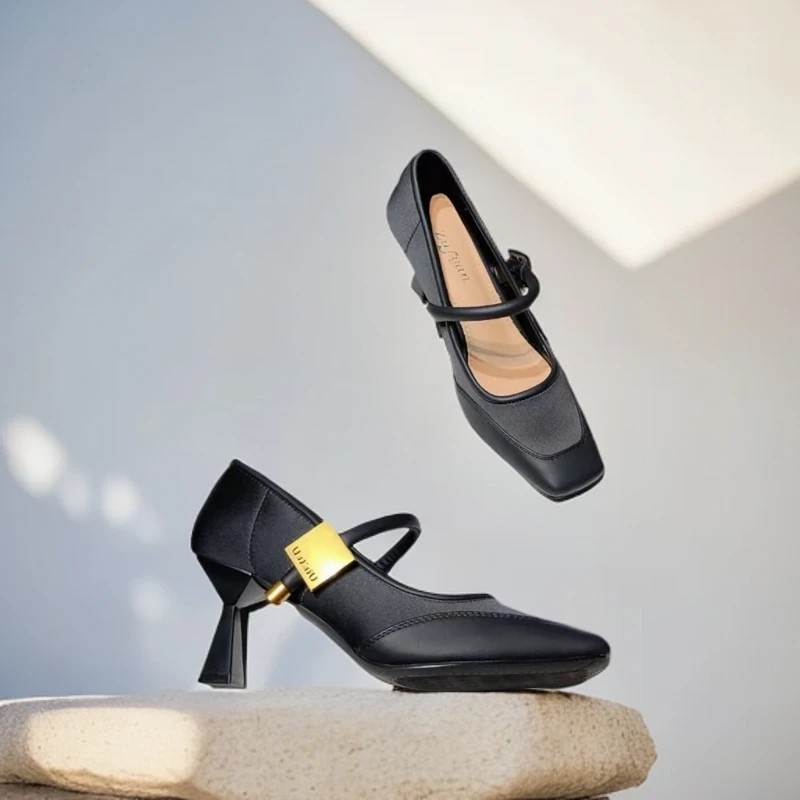 762-C7-软底单鞋休闲女士工作鞋厚底鞋