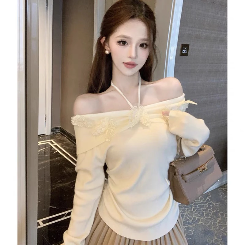 【程小姐】黑色洋气小众复古气质辣妹法式上衣