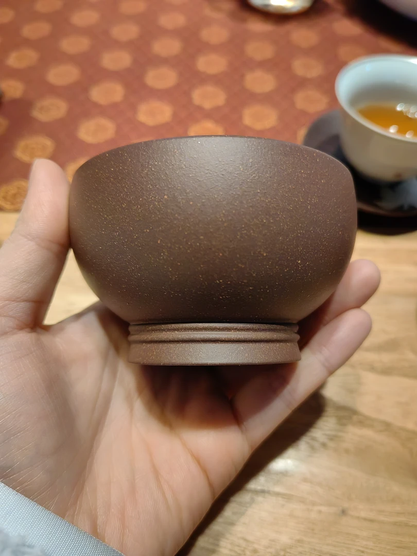 紫砂杯，紫泥，容量100毫升