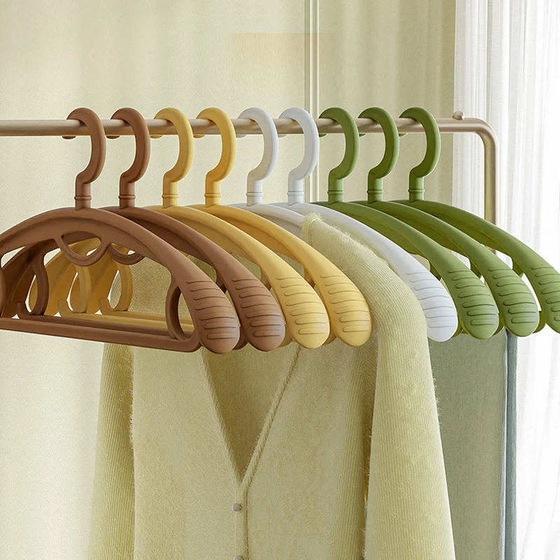高档无痕宽肩衣架衣挂防滑成人衣服架不变形家用挂钩挂衣架衣撑子